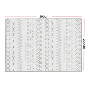 Artiss Floor Rugs 200x290cm Washable Area Mat Large Carpet Soft Short Pile Una